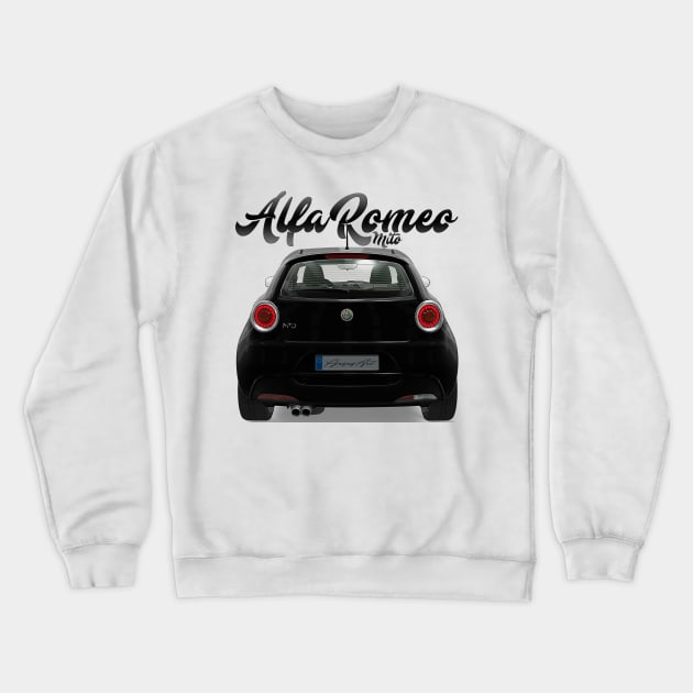 ALFA ROMEO Mito black back Crewneck Sweatshirt by PjesusArt